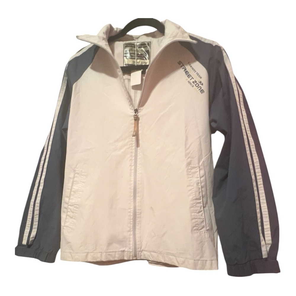 lightweight waterproof,windproof jackets White and Gray StreetZone jacket Size M